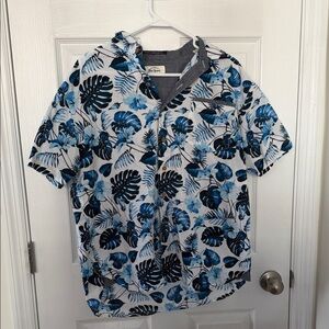 Elvis Presley Men's Blue Floral Shirt